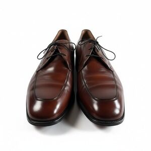 Freeman Free-Flex Mens Brown Leather Apron Toe Derby Dress Shoes 12 D 884459